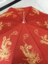 Dragon and phoenix dance: Bride umbrella, wedding umbrella, embroidered umbrella, fiber umbrella frame, gift umbrella, advertising umbrella, sun umbrella Application Scenario